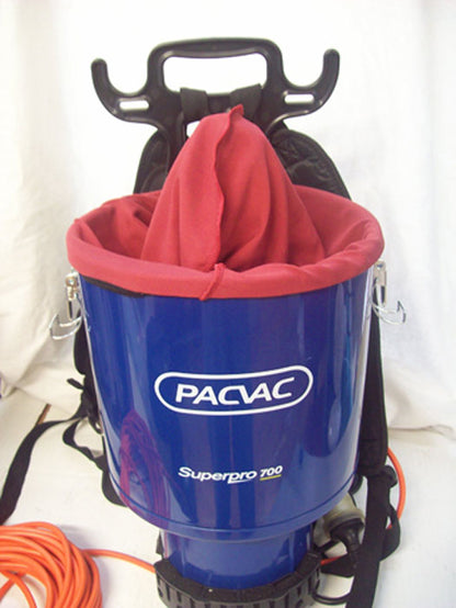 Pacvac Superpro 700 Backpack Vacuum Cleaner Silk Filter Gown (SILK-PV)