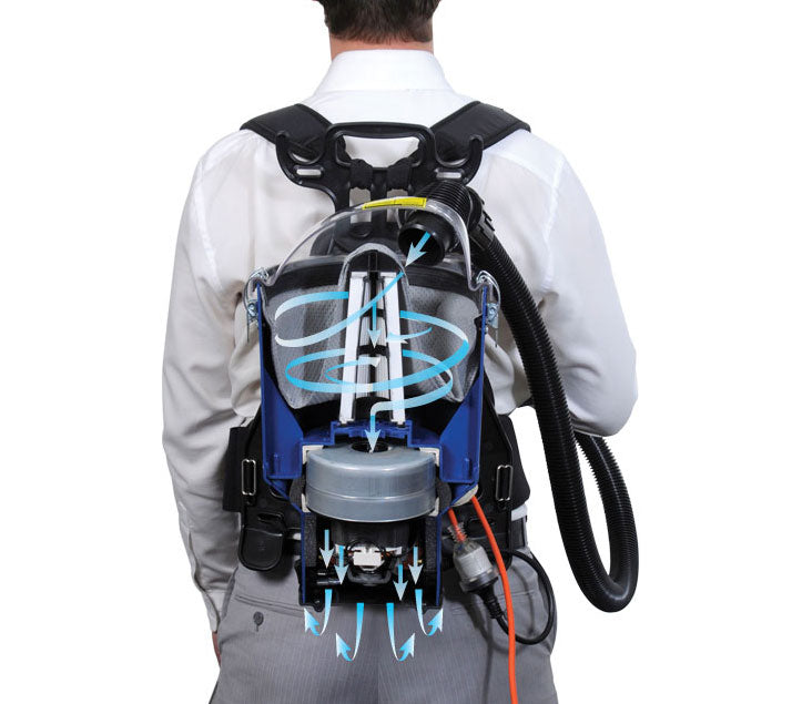Pacvac Superpro Backpack  with ACTIV8 Battery Powered Vacuum Head