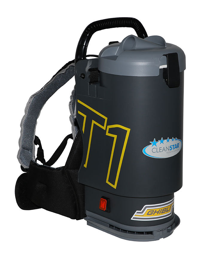 Ghibli T1 Backpack Vacuum Cleaner - Version 3 - Charcoal with Grey Lid (T1v3)