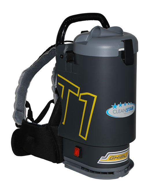Ghibli T1 Backpack Vacuum Cleaner - Version 3 - Charcoal with Grey Lid (T1v3)