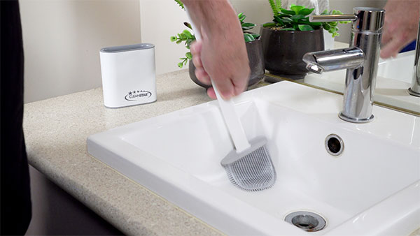 Silicone Multi-Purpose Toilet Brush and Holder (TB001)