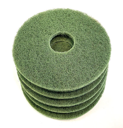 Glomesh 300mm Green Regular Speed Scrubbing Pads - 5 Pack (TK300GRN)