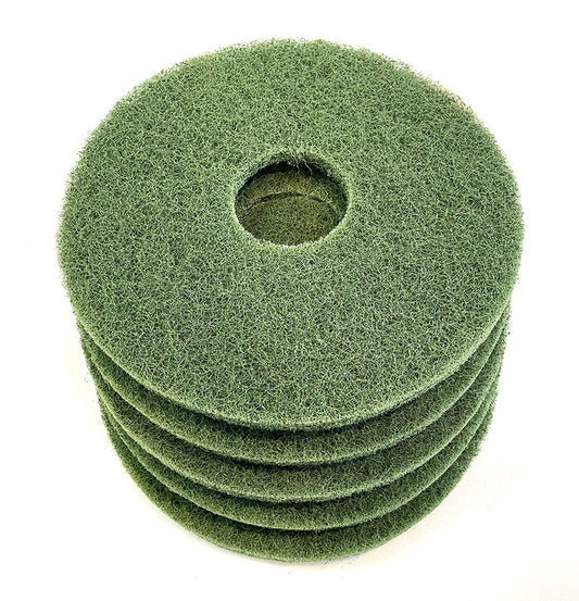 Glomesh 300mm Green Regular Speed Scrubbing Pads - 5 Pack (TK300GRN)