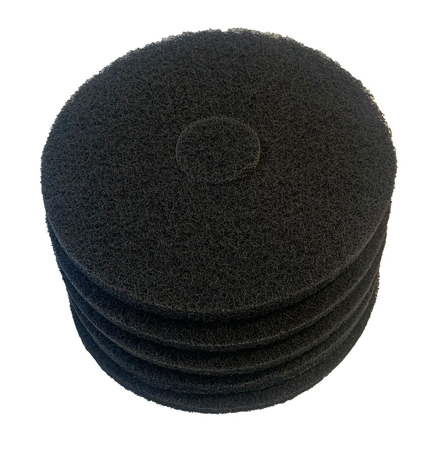 Glomesh 330mm Black Regular Speed Stripping Pads - 5 Pack (TK330BLK)
