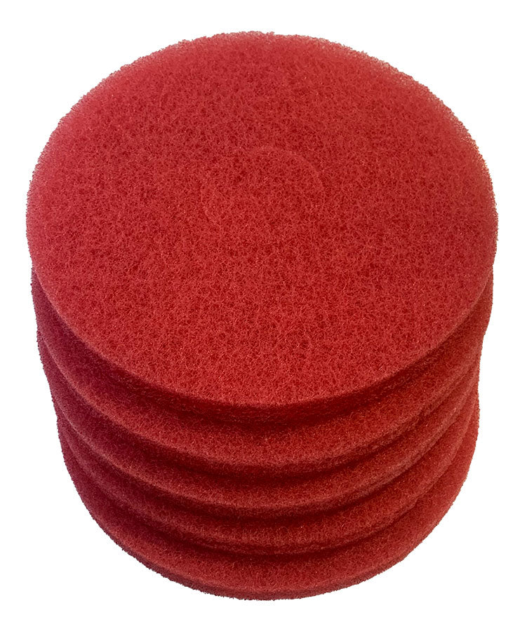 Glomesh 330mm Red Regular Speed Spray Buffing Pads - 5 Pack (TK330RED)