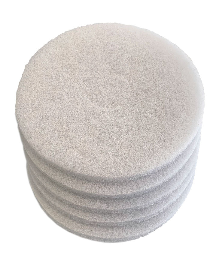 Glomesh 330mm White Extra Fine Regular Speed Polisher Pads - 5 Pack (TK330WHT)