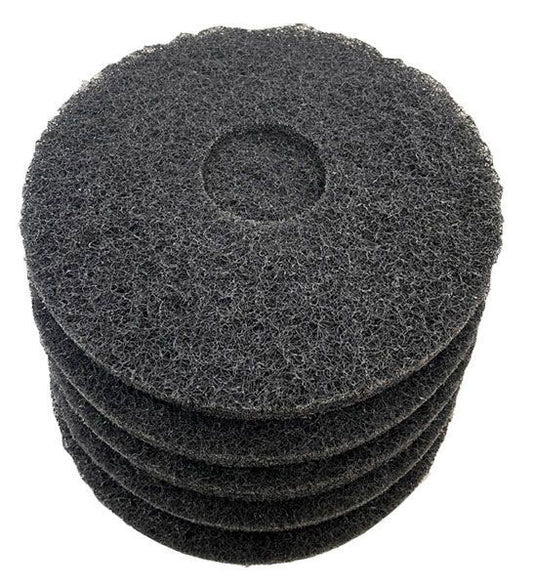 Glomesh 380mm Black Regular Speed Stripping Pads - 5 Pack (TK380BLK)