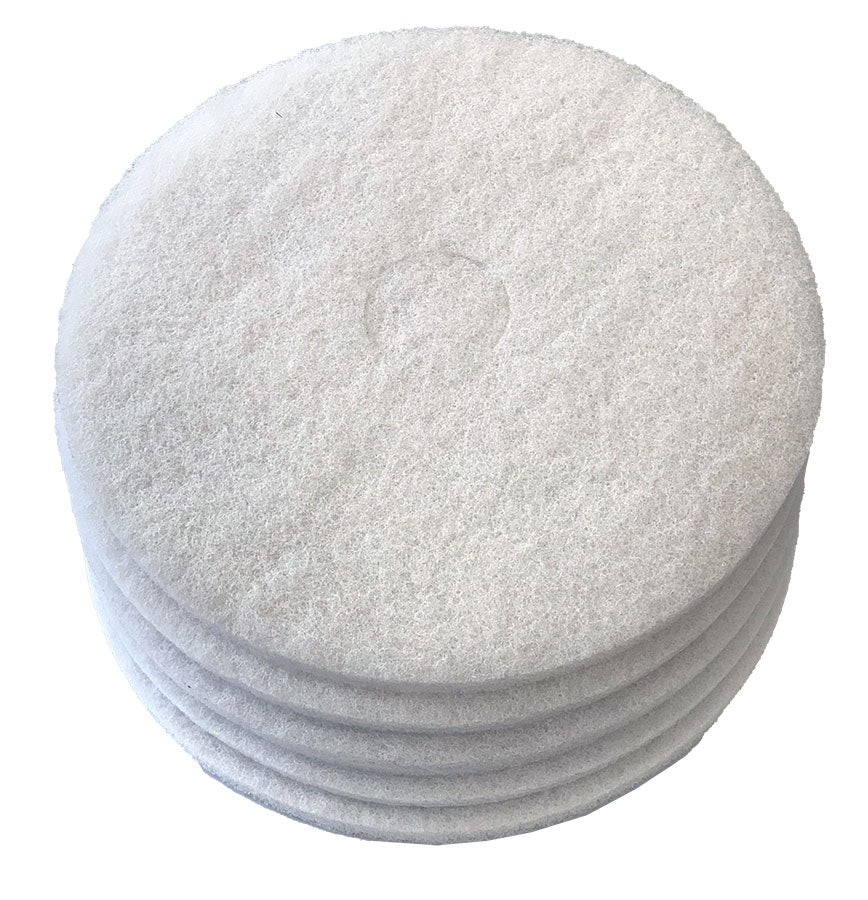 Glomesh 425mm White Extra Fine Regular Speed Polisher Pads - 5 Pack (TK425WHT)