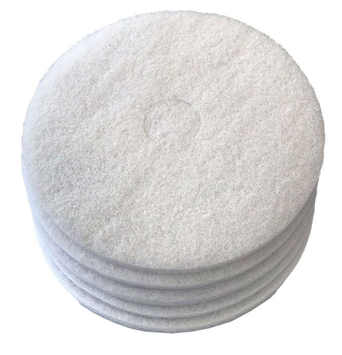 Glomesh 350mm White Extra Fine Regular Speed Polisher Pads - 5 Pack (TK350WHT)