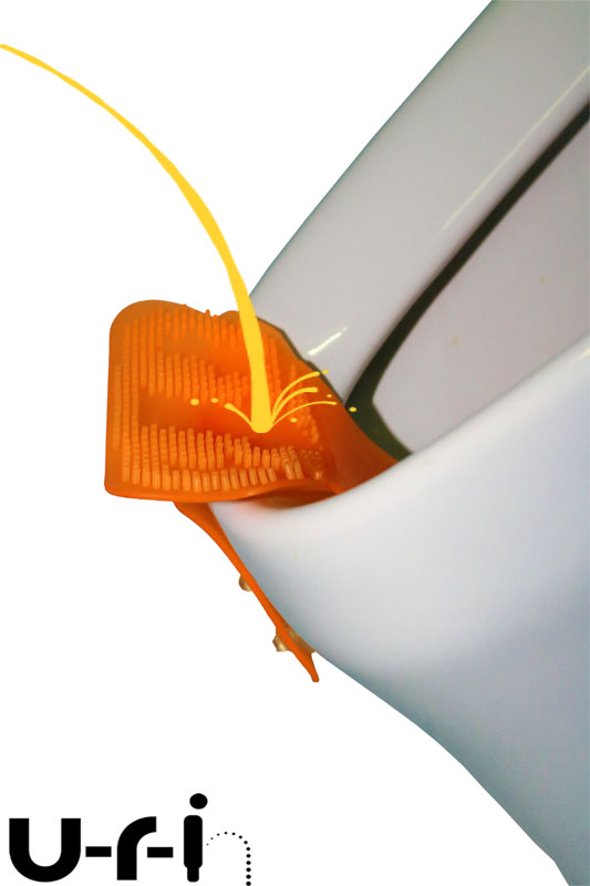 Drip Catching Urinal Screen with Clip - Orange Fragrance - 10 Pack (URIN-CLIP-ORANGE-10)