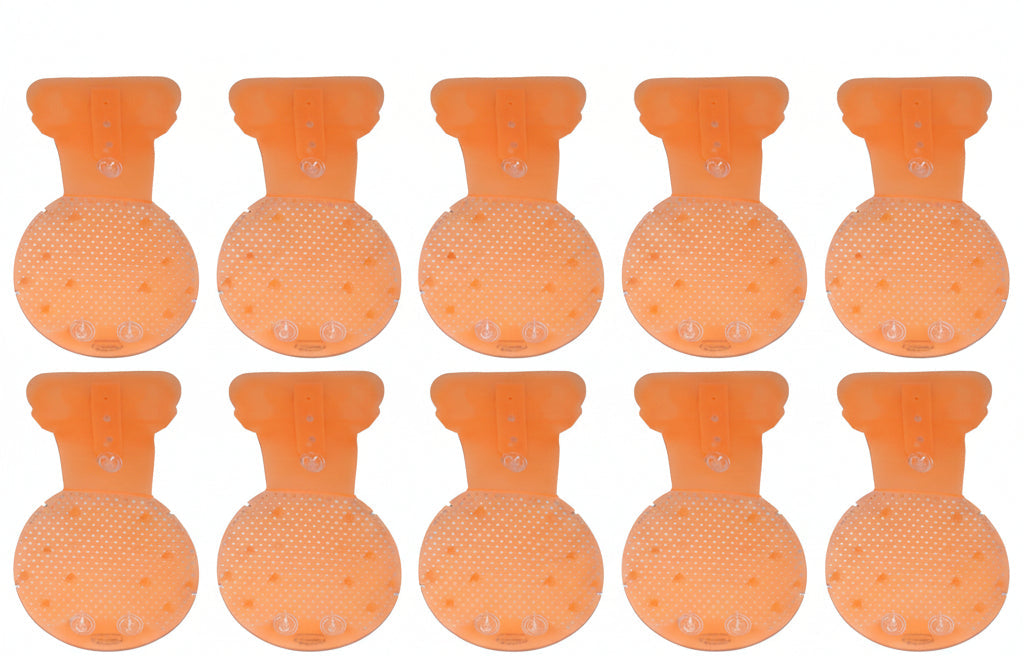 WORLD FIRST Drip Catching Urinal Screen (with Suction Clip)  Orange - 10 Pack (URIN-CLIP-ORANGE-10)