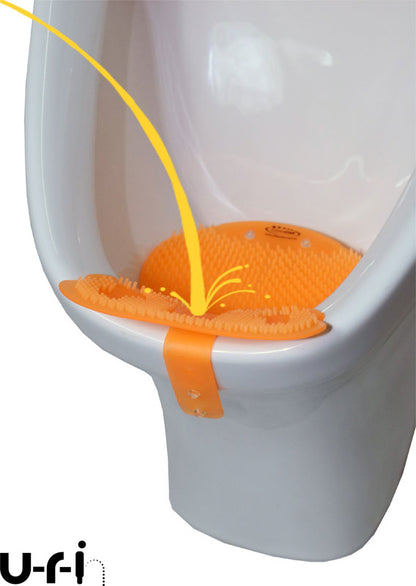 Drip Catching Urinal Screen with Clip - Orange Fragrance - 10 Pack (URIN-CLIP-ORANGE-10)