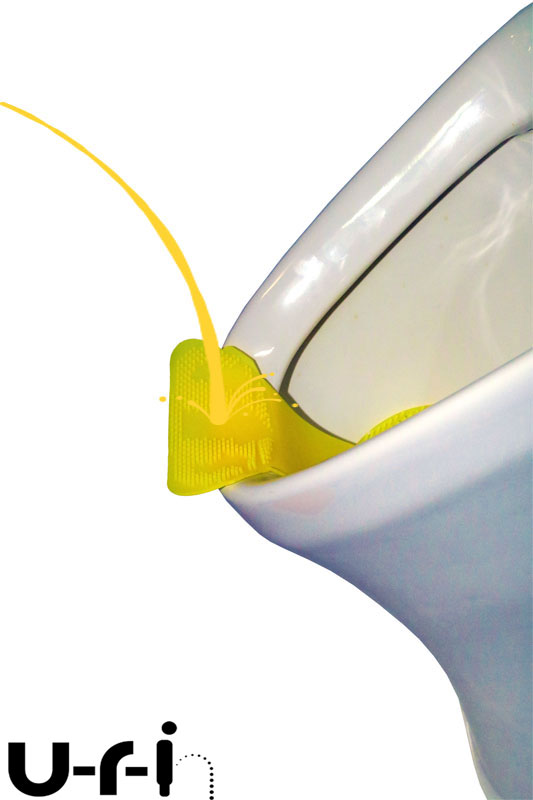 Drip Catching Urinal Screen Non Clip - Citrus Lemon Fragrance - 10 Pack (URIN-LEMON-10)
