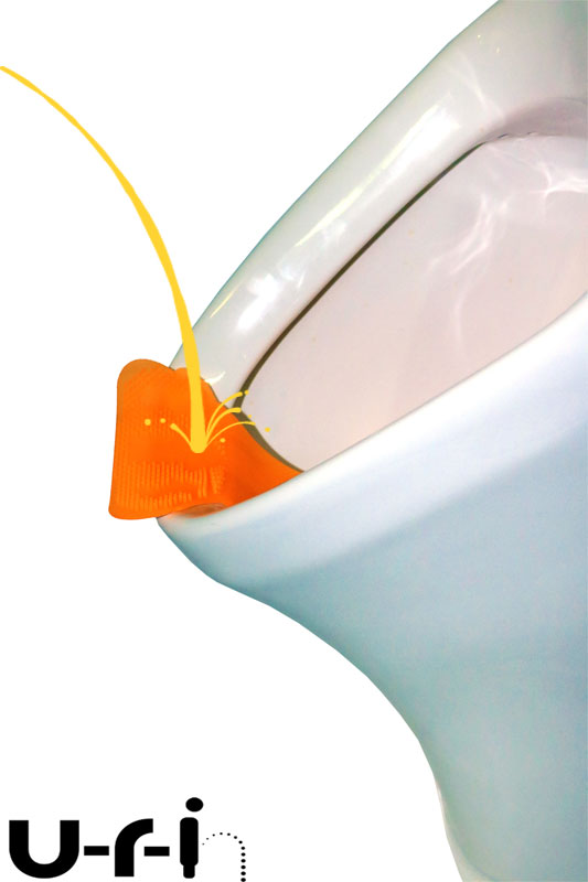 Drip Catching Urinal Screen Non Clip - Orange Fragrance - 10 Pack (URIN-ORANGE-10)