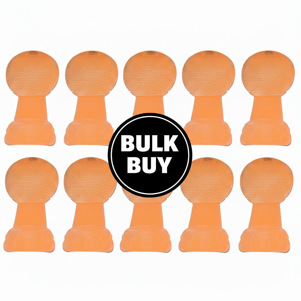 WORLD FIRST Drip Catching Urinal Screen (Non Clip) - Orange - 10 Pack (URIN-ORANGE-10)