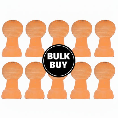 WORLD FIRST Drip Catching Urinal Screen (Non Clip) - Orange - 10 Pack (URIN-ORANGE-10)