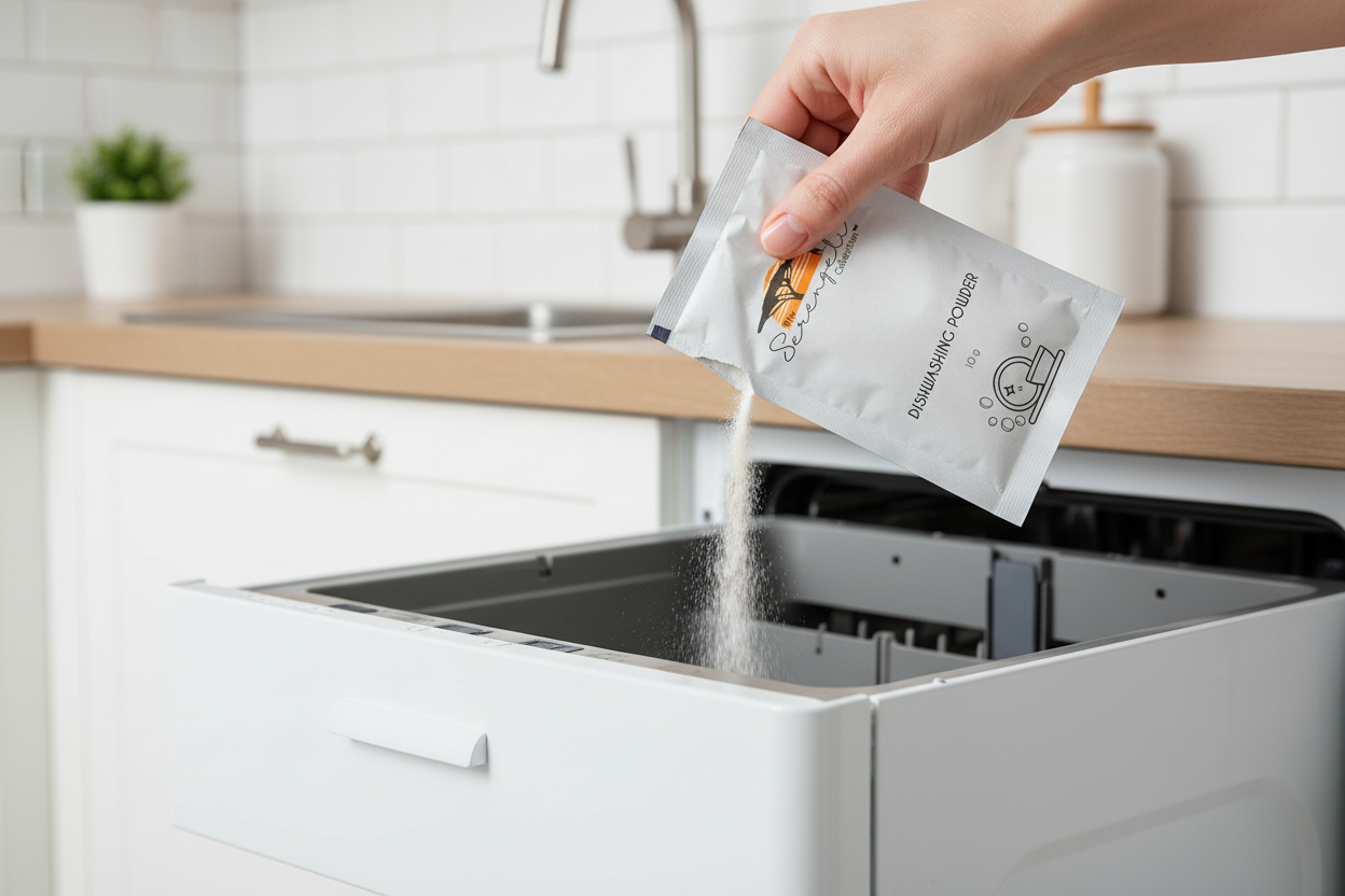 Dishwashing Powder – 10g Sachet - 1000 pack – Hotel Guest Amenities (CDISHP-10G)