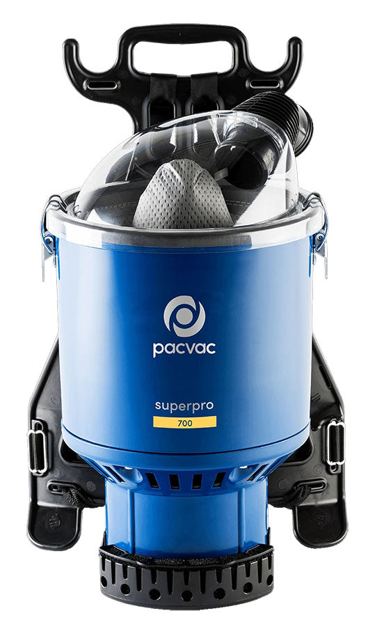Pacvac Superpro Backpack  with ACTIV8 Battery Powered Vacuum Head