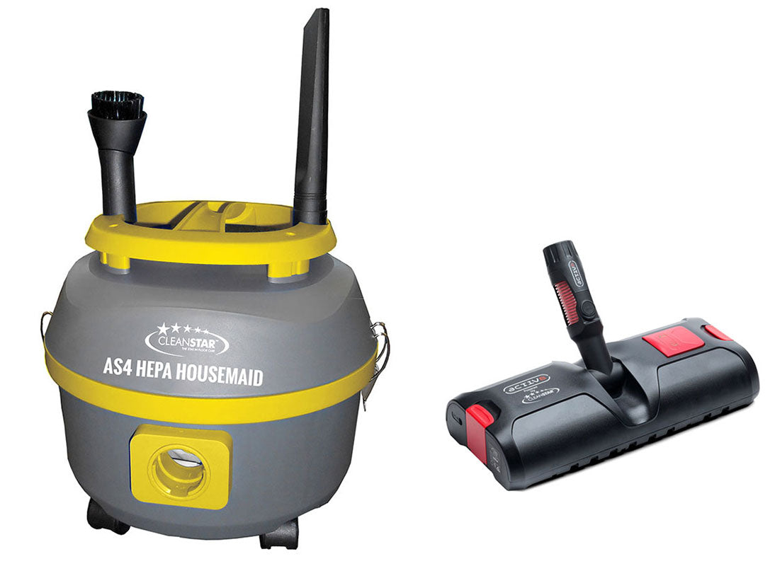 Cleanstar AS4 HEPA Housemaid 10 Litre Dry Vacuum with ACTIV8 Battery Powered Vacuum Head