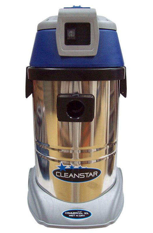 Cleanstar 30L Stainless Steel Commercial Wet and Dry Vacuum Cleaner (VC30L)