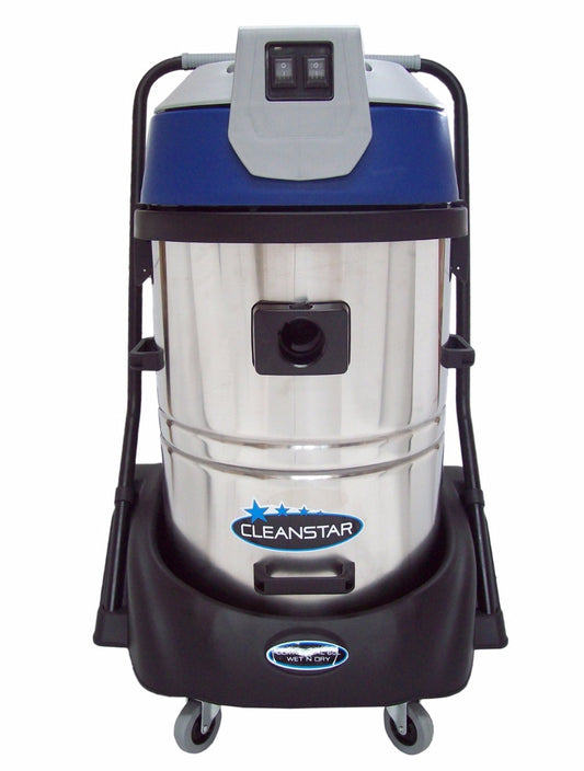 Cleanstar 60L Stainless Steel Commercial Wet and Dry Vacuum with 5m Hose (VC60L-5metre)