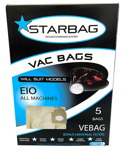EIO and Bissell Purepower, Purepro Paper Vacuum Bags - 5pk (VEBAG)