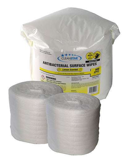 Antibacterial Lemon Scented Surface Wet Wipes 2-Pack (WIPES-NA800)