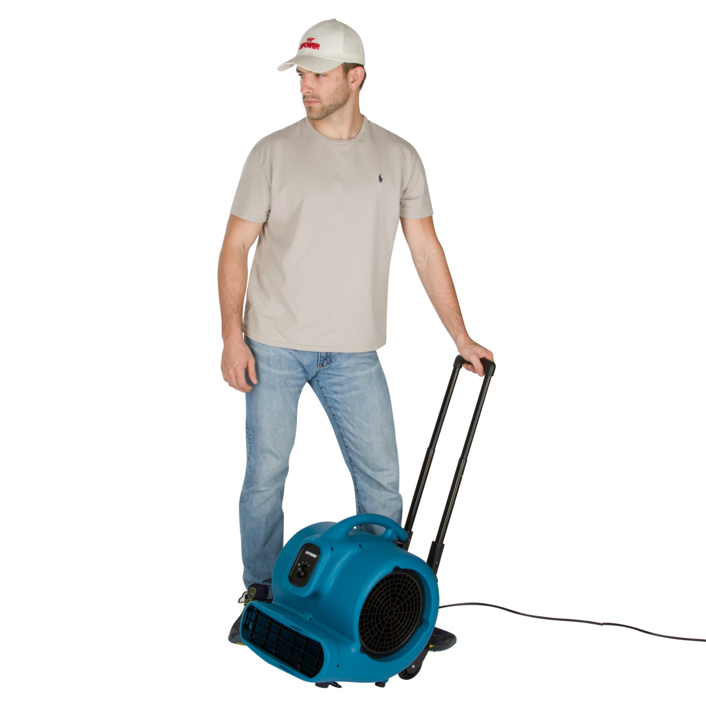 XPOWER Multipurpose Air Mover with Wheels & Luggage Handle(X-800HC)