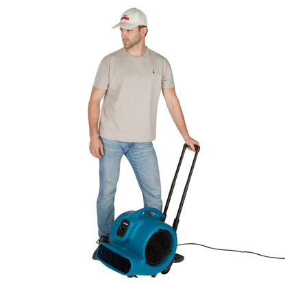XPOWER Multipurpose Air Mover with Wheels & Luggage Handle(X-800HC)